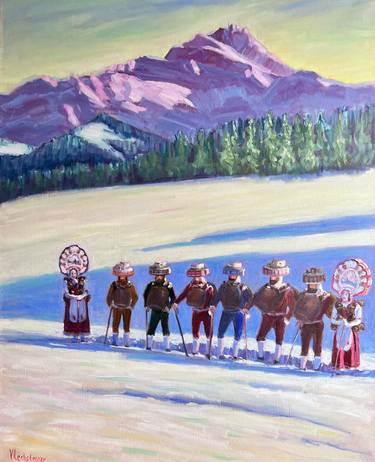 Old New Year in the Swiss tradition oil painting thumb