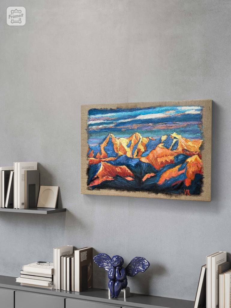 Original Expressionism Landscape Painting by Victoria Rechsteiner