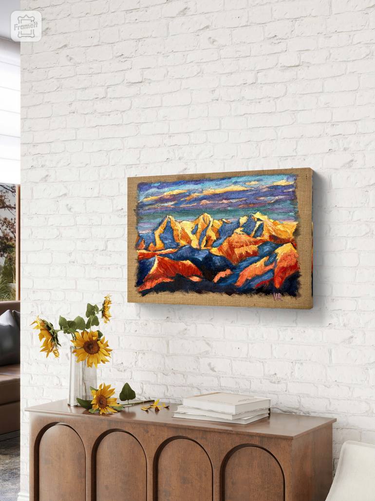 Original Expressionism Landscape Painting by Victoria Rechsteiner