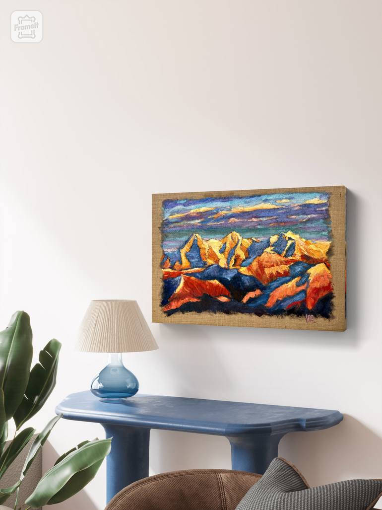 Original Expressionism Landscape Painting by Victoria Rechsteiner