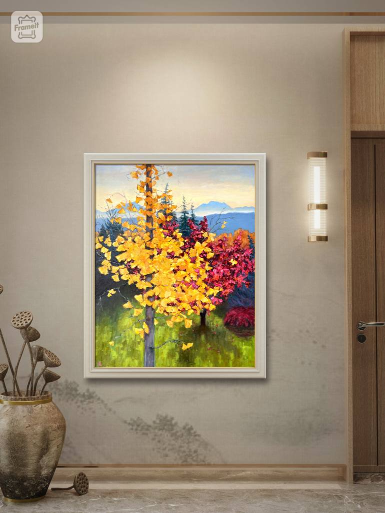 Original Impressionism Landscape Painting by Victoria Rechsteiner