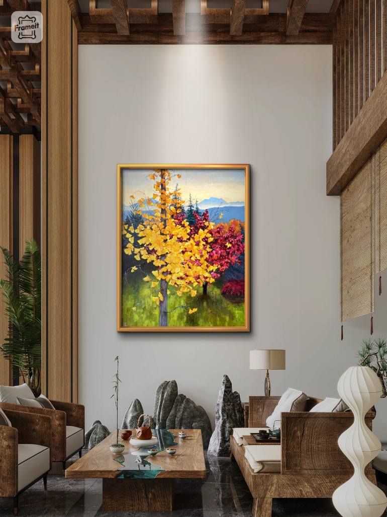 Original Impressionism Landscape Painting by Victoria Rechsteiner