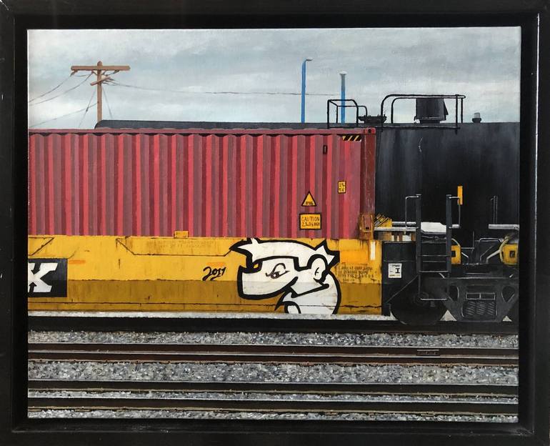 Original Documentary Transportation Painting by Rick Rove