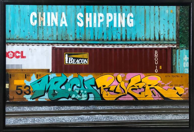 Original Documentary Transportation Painting by Rick Rove