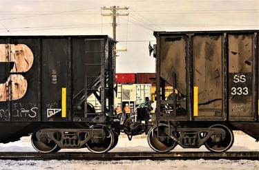 Print of Realism Train Paintings by Rick Rove