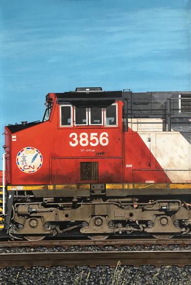 Print of Realism Train Paintings by Rick Rove