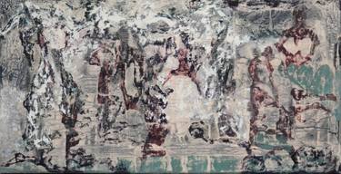 Original Abstract Expressionism Abstract Painting by Ludivine Allegue