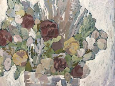 Print of Floral Paintings by Polina Kharlamova
