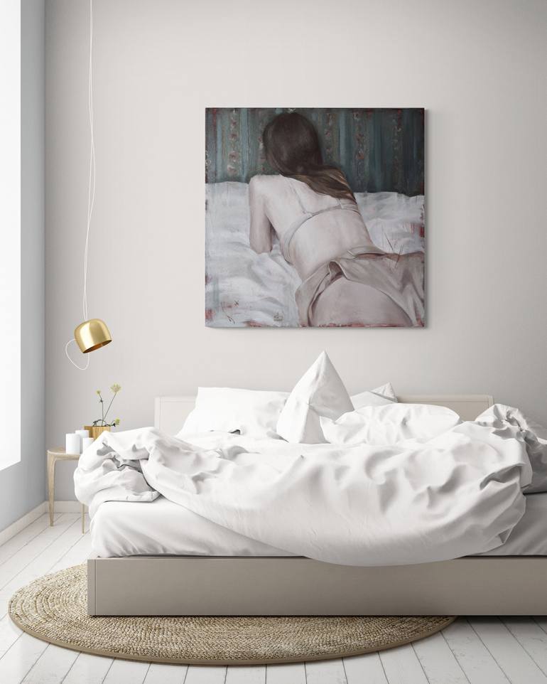 Original Nude Painting by Polina Kharlamova