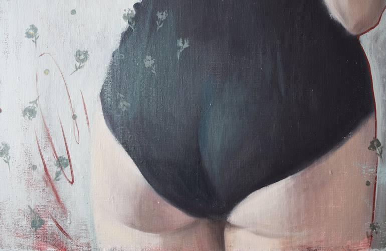 Original Erotic Painting by Polina Kharlamova