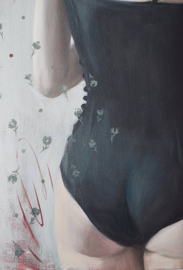 Original Erotic Painting by Polina Kharlamova