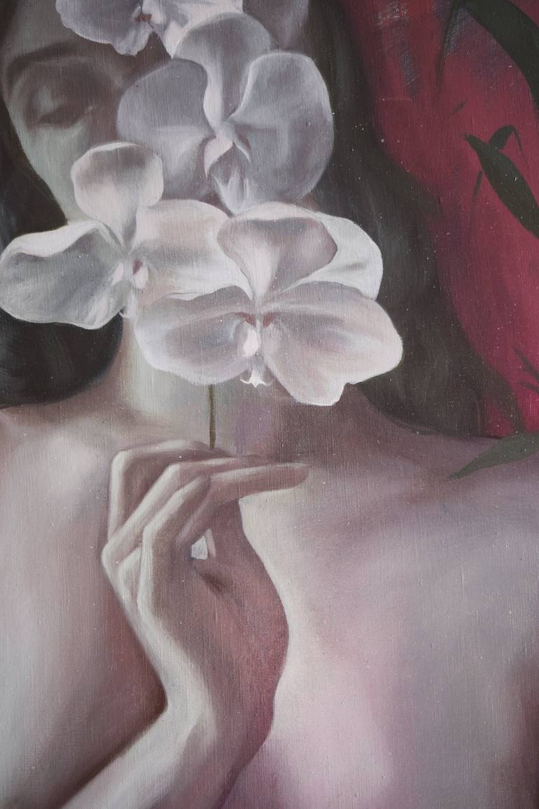 Original Nude Painting by Polina Kharlamova