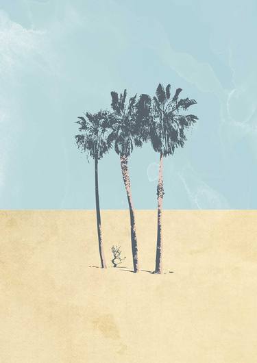 Original Minimalism Beach Digital by Layla Oz Art Studio