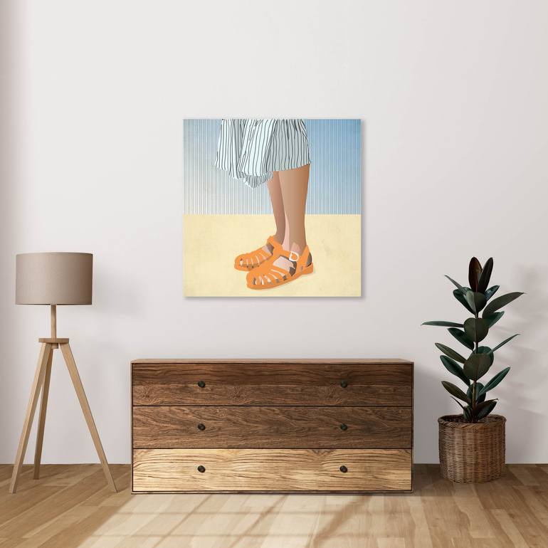 Original Illustration Women Digital by Layla Oz Art Studio