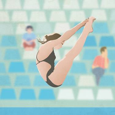 Original Illustration Sport Digital by Layla Oz Art Studio