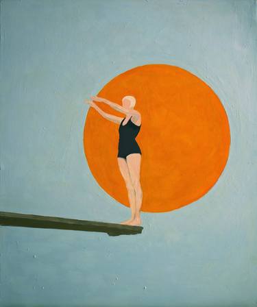 Print of Minimalism Sports Paintings by Layla Oz Art Studio