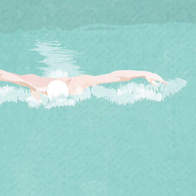 Original Illustration Sports Digital by Layla Oz Art Studio