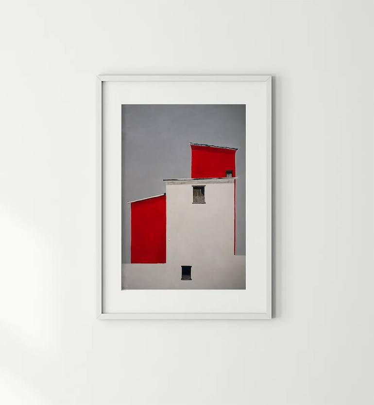 Original Contemporary Architecture Painting by Layla Oz Art Studio