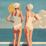 Waterfront Swimming Pool by Layla Oz Art Studio