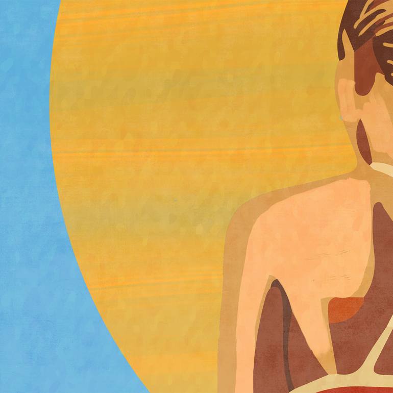 Original Figurative Sports Mixed Media by Layla Oz Art Studio