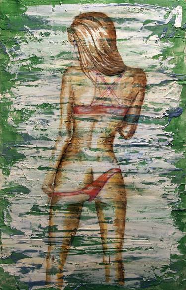 Original Expressionism Nude Paintings by Layla Oz Art Studio