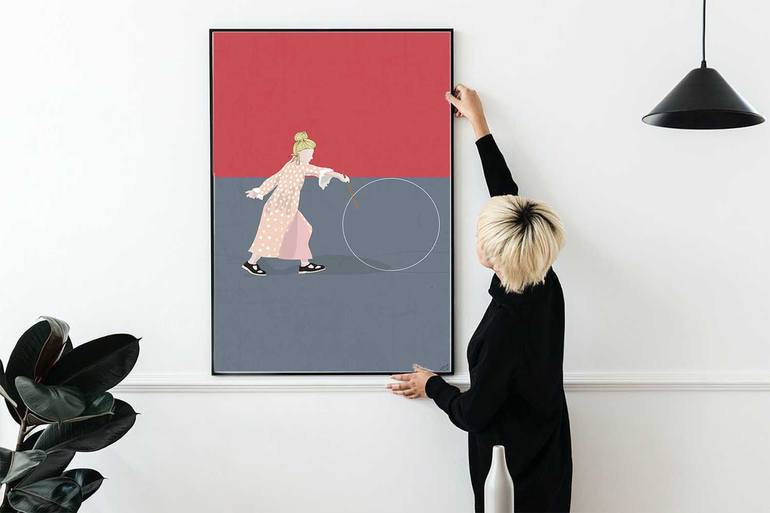 Original Figurative Children Digital by Layla Oz Art Studio