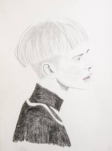 Print of Figurative Portrait Drawings by Layla Oz Art Studio