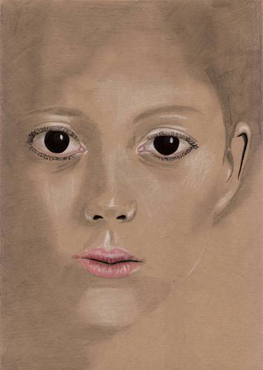 Original Portraiture Portrait Drawings by Layla Oz Art Studio