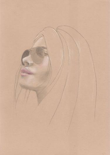 Original Portrait Drawings by Layla Oz Art Studio