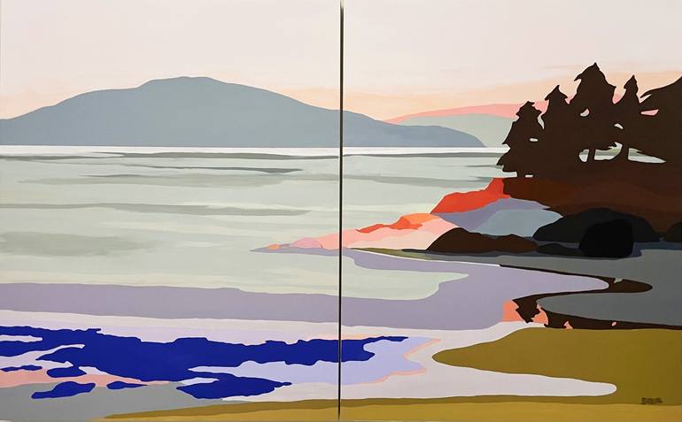 Original Abstract Landscape Paintings by Angela Seear