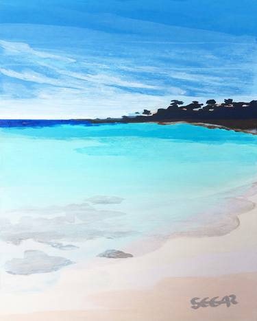 Print of Beach Paintings by Angela Seear