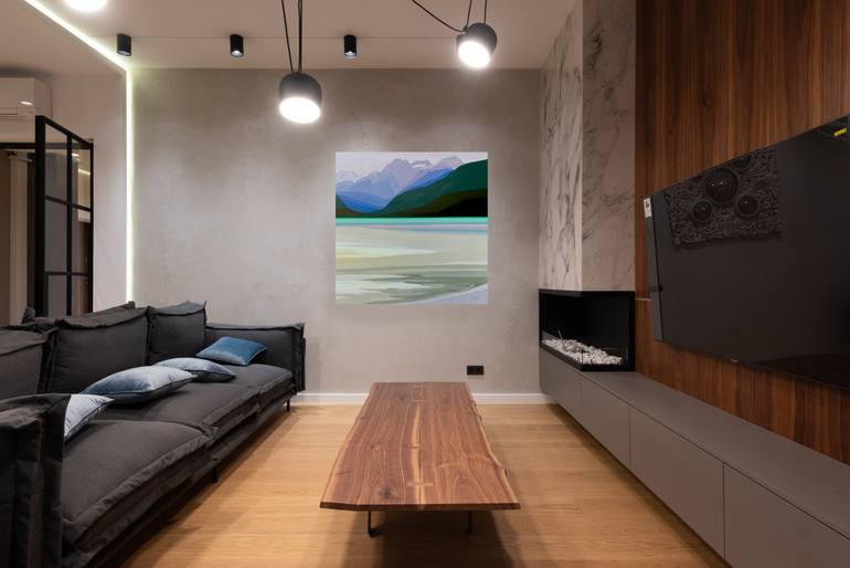 Original Minimalism Landscape Painting by Angela Seear