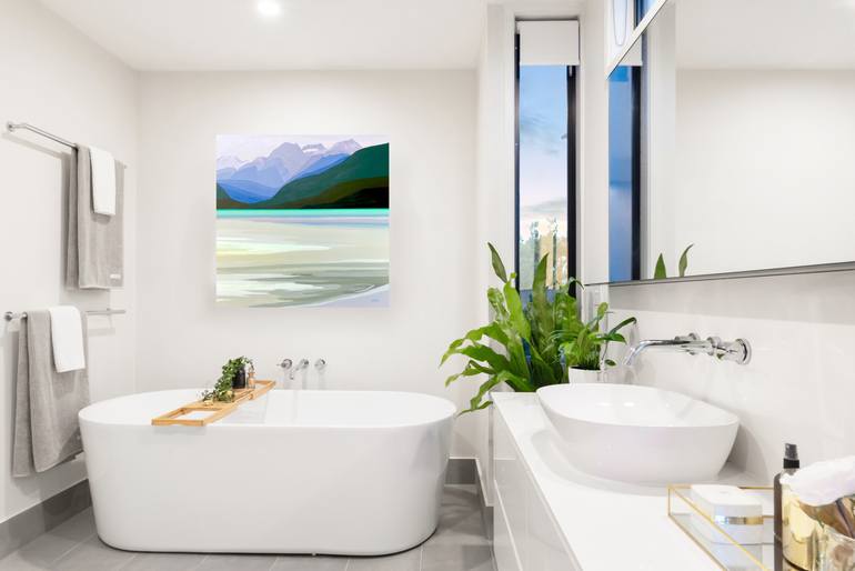 Original Minimalism Landscape Painting by Angela Seear