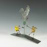 When I started creating this egg pople-Eggtion Figures, I imagined what their life would be. So,I depicted scenic moments of egg people's world. This particular piece " Are You My Papa?" is about adventure of searching their identity or origen.
