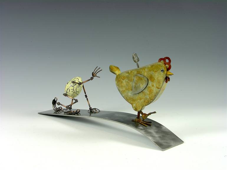 Original Expressionism Children Sculpture by Tomoaki Orikasa