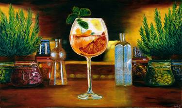 Print of Art Deco Food & Drink Paintings by Gina Fenix