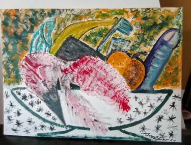Original Pop Art Animal Painting by Scalfino Francesca Germanetti