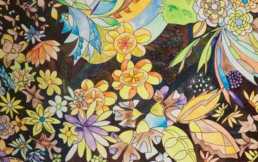 Original Floral Paintings by Rubia Viegas