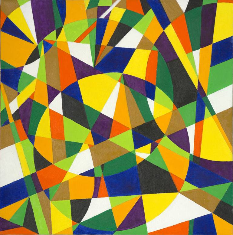 Geometry 1 Painting by Linda Mathiesen | Saatchi Art