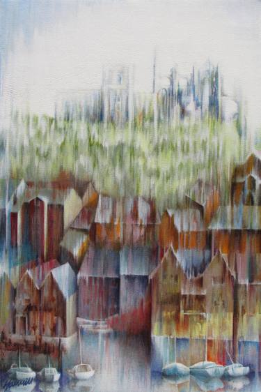 Original Abstract Expressionism Landscape Paintings by Serena Hammill