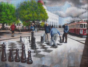 Print of Figurative Cities Paintings by Serena Hammill
