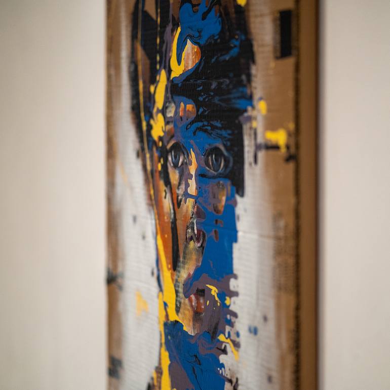 Original Expressionism People Painting by Joanaa Firmino