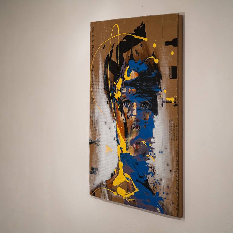 Original Expressionism People Painting by Joanaa Firmino