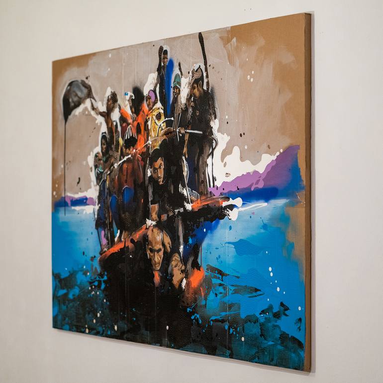 Original Abstract Politics Painting by Joanaa Firmino