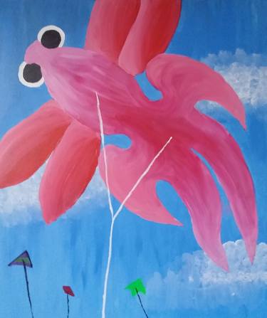 Saatchi Art Artist Isabella AEvarsdottir; Paintings, “Kites” #art