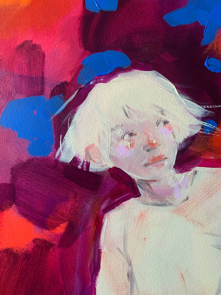 Original Figurative People Painting by Liona De Liv