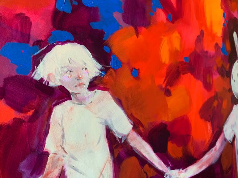 Original Figurative People Painting by Liona De Liv