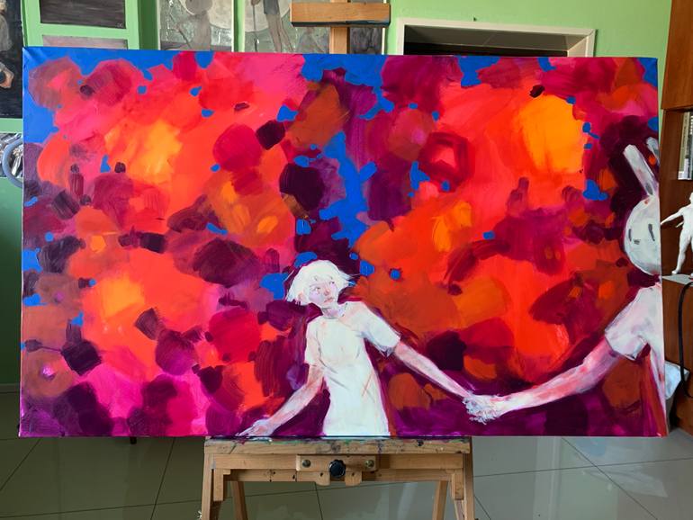 Original Figurative People Painting by Liona De Liv