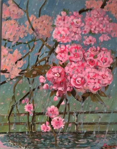 Print of Floral Paintings by Mariya Vdovchenko