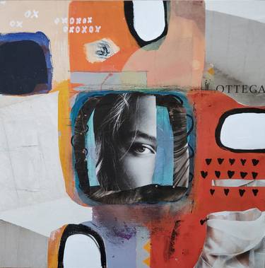 Original Conceptual Abstract Collage by Lori Markman